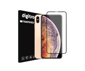 Digitronics Full Coverage Tempered Glass for iPhone XS Max - Black