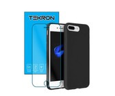 Tekron Tempered Glass and Protective Case for Samsung Galaxy J6 - Black