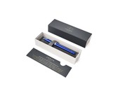 Parker: IM Premium Warm Silver Gold Trim Fountain Pen - Medium Nib (Blue Ink)