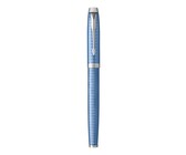 Parker: IM Premium Warm Silver Gold Trim Fountain Pen - Medium Nib (Blue Ink)