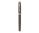 Parker: IM Premium Warm Silver Gold Trim Fountain Pen - Medium Nib (Blue Ink)