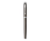 Parker: IM Premium Warm Silver Gold Trim Fountain Pen - Medium Nib (Blue Ink)