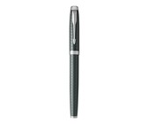 Parker: IM Premium Warm Silver Gold Trim Fountain Pen - Medium Nib (Blue Ink)