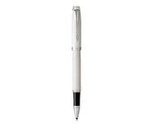 Parker: IM White Chrome Trim Rollerball Pen - Fine Nib (Black Ink)