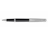 Parker: Sonnet Stainless Steel Gold Trim Fountain Pen - Medium Nib (Black Ink)