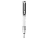 Parker: Sonnet Chiselled Silver Pink Gold Trim Ball Pen - Medium Nib (Black Ink)