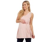 Absolute Maternity Summer Tab Top - Coral