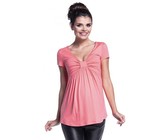 Absolute Maternity Summer Tab Top - Coral