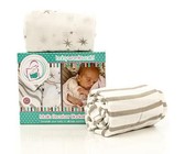 Miilk Swaddling & Receiving Blankets Oxford Stripe