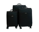 Marco Soft Case Luggage Bag Set of 3 - Black/Grey