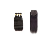 Blkt 12A 14 inches Brazilian Straight ear to ear 13x4 Closure