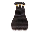 Brazillian 16'' Virgin Straight Hair 1B Natural 3 Bundle Pack