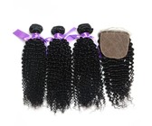 Deep Wave Malaysian Curl Wetlook Hair 12 inches 3 Bundles Peruvian