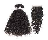 Natural/French Curl Peruvian Hair 28 Inches 3Bundles