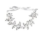 Olive Tree - Metal Leaf & Flower Styled Headband - Bridal / Formal Event