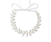 Olive Tree - Metal Leaf & Flower Styled Headband - Bridal / Formal Event