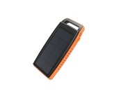 SIXTEEN10 Halo Wireless Solar Power Bank with Light - Black