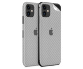 Silver Carbon Fibre Vinyl Skin for iPhone 11 - Two Pack