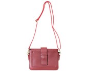 Blackcherry Structured Cross Body With Top Handle