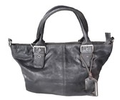 Victoria Caye Handbag With Buckle - Black