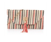 Vikson Multi Aztec Tassel Clutch