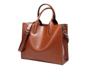 Alla Moda - Fashion Woman Tote Handbag with Lock