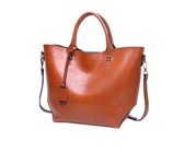 Alla Moda - Fashion Woman Tote Handbag with Lock