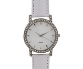 Digitime Women's Pearl Analogue Watch - White