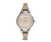 Fossil Ladies Riley Gold Stainless Steel Strap Watch - ES3203