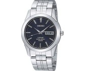 Seiko Gents Solar Powered Water Resistant Watch - Stainless Steel