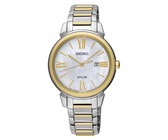 Seiko Gents Solar Powered Water Resistant Watch - Stainless Steel