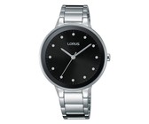 Lorus Ladies Stainless Steel Watch with Cubics Inside Dial - RG285LX9