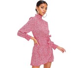 I Saw it First - Ladies Red Ruffle Sleeve Smock Dress