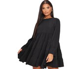 I Saw it First - Ladies Black Polka Dot Angel Sleeve Maxi Dress