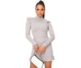 I Saw it First - Ladies Nude Zebra Printed Mesh T Shirt Dress