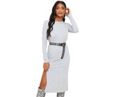 I Saw it First - Ladies Nude Zebra Printed Mesh T Shirt Dress