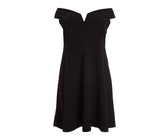 I Saw it First - Ladies Black Lace Frill Detail Skater Dress