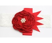 Croshka Designs Set of Two Flower Headbands in Ivory