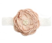 Croshka Designs Set of Two Flower Headbands in Ivory