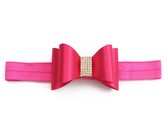 Baby Headbands Girls' Boutique Bow - Black, Hot Pink &White