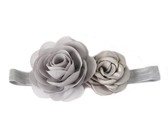 Croshka Designs Set of Two Flower Headbands in Ivory