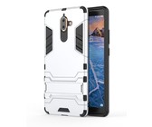 Carbon Fibre Silicone Gel Case Cover For LG K40 Navy