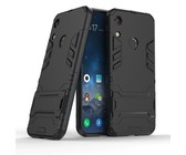 Carbon Fibre Silicone Gel Case Cover For LG K40 Navy