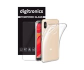 Digitronics Tempered Glass and Protective Clear Case for Xiaomi Redmi 4A