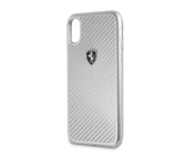 Ferrari - Heritage Real Carbon Hard Case for iPhone X - Silver