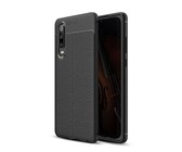 Ventilation Armor Rubber Gel Back Case for Huawei P30 Black