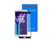 Tekron Full Coverage Tempered Glass for Samsung Galaxy J6 Plus - Black