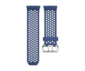 Tuff-Luv Fitbit Ionic Sports Silicone Strap Size Small - Blue/White