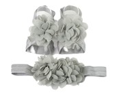 Croshka Designs Set of Two Flower Headbands in Ivory