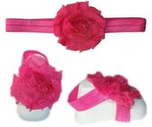 Baby Headbands Girls' Boutique Bow - Black, Hot Pink &White